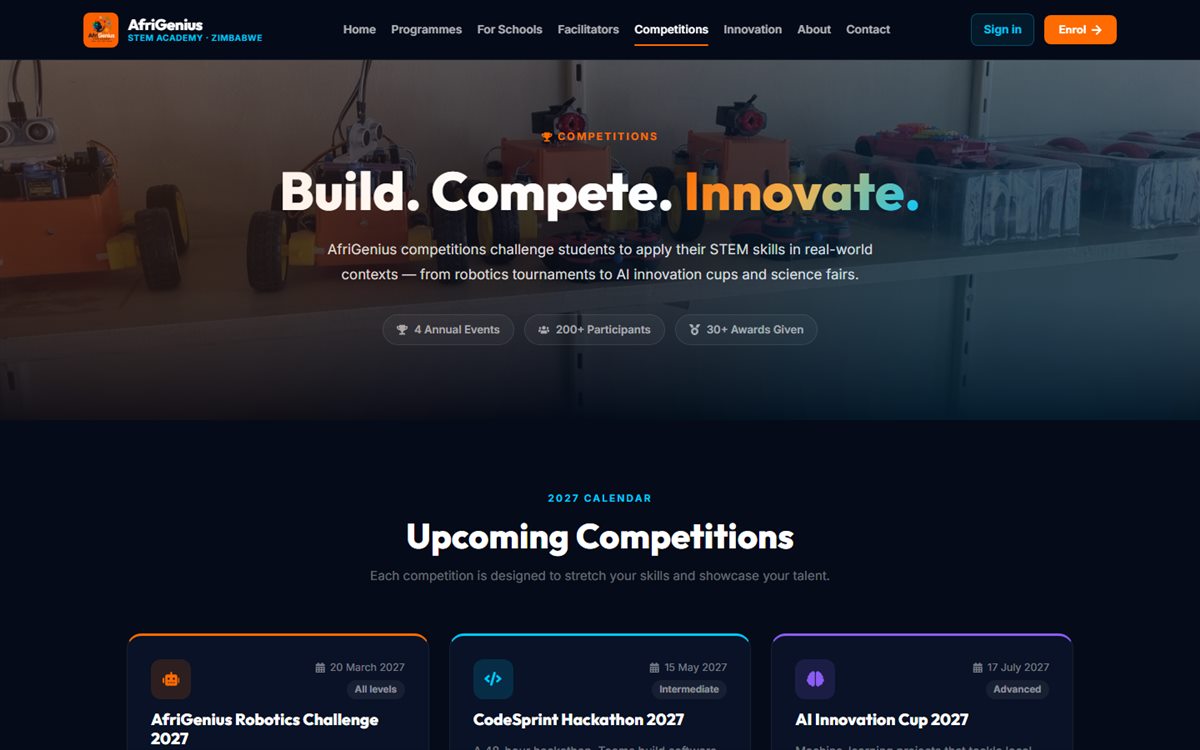 AfriGenius STEM Academy: Competitions