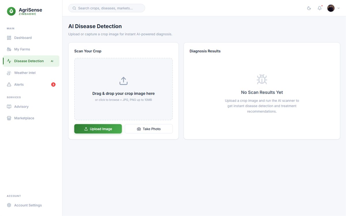 AgriSense Zimbabwe: Disease scan