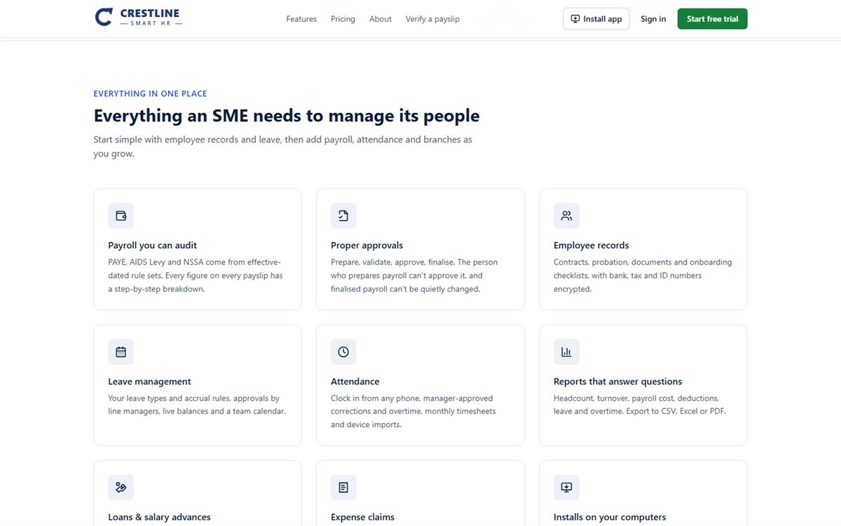 Crestline SmartHR: Everything an SME needs