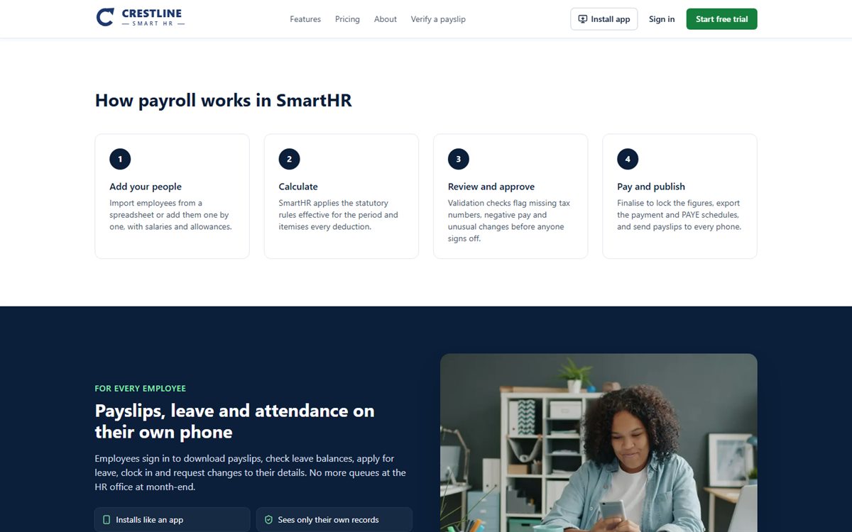 Crestline SmartHR: How payroll works